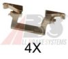 NISSA 4101614000 Accessory Kit, disc brake pads